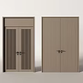 Modern Double Door Gate Double Door Top Door 3d model
