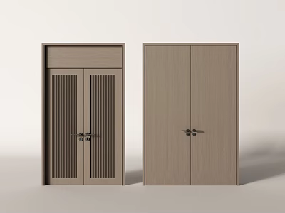 Modern Double Door Gate Double Door Top Door 3d model