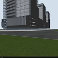 Modern Multi Storey Office Building Exterior With Glass Curtain Wall And Architectural Design