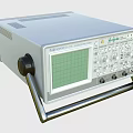 Industrial 20 MHz Oscilloscope With Green Grid Screen Analog Control Panel And Metal Stand