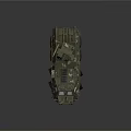 Armored Military Vehicle With Camouflage Paint Turret Protective Armor And Six Wheel Drive