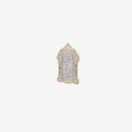 Luxury Ornate Mirror with Gold Frame and Intricate Carved Decorative Patterns