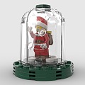 LEGO toy blocks Santa Claus Christmas crystal ball Christmas 3d model