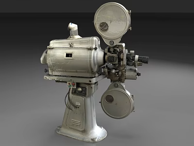 vintage movie projector 3d model