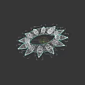 Trendy Clothing With Spiked Ring Decoration And Metal Accents
