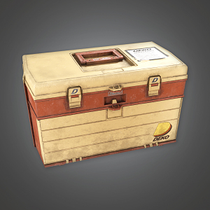 Modern Tool Box Wooden Case 3d model