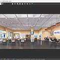Modern Business Hall Telecom Business Hall Mobile Phone Store Digital Store Digital Store Display Cabinet Telecom Comprehensive Store Reception Desk 3d model