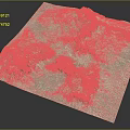 Natural Garden Landscape Design Featuring Mountainous Terrain And Detailed Textured Surface