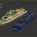 Old and New Water Transport Vessels With Modern White And Vintage Brown Designs