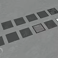 Various Designed Floor Drains With Multiple Shapes And Grate Patterns In Metal Finish