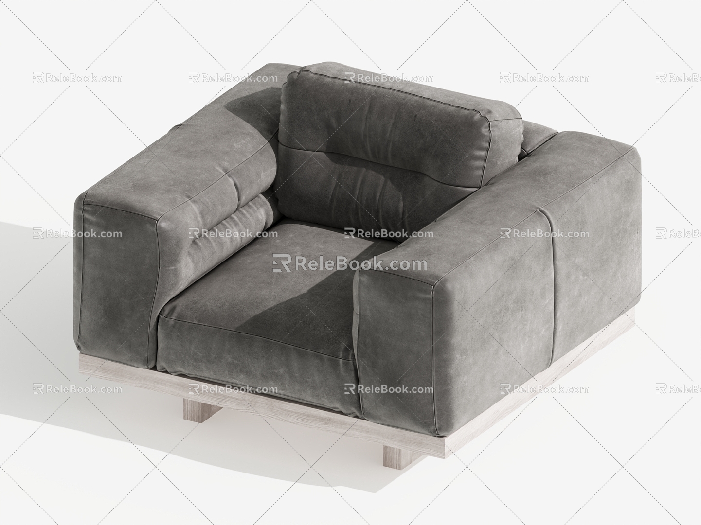 Single sofa single chair leisure chair 3d model