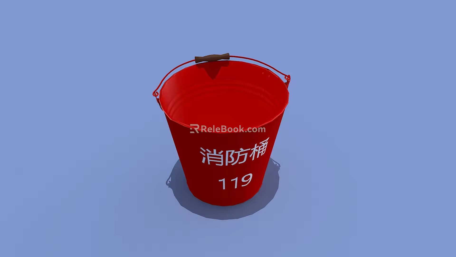 Modern fire bucket 3d model