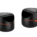Modern Kitchen Appliances INNOV Air Fryers With Black And Orange Design Digital Control Panel