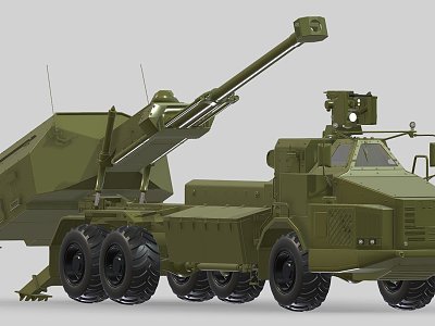 Archer Artillery Vehicle 3d model