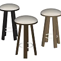 Modern Bar Stool 3d model