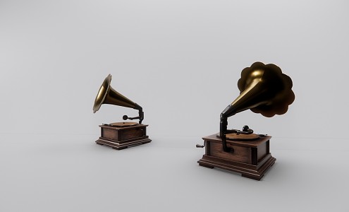 modern phonograph 3d model