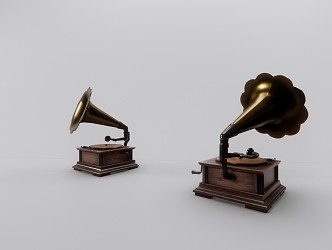 modern phonograph 3d model