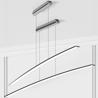 Restaurant Chandelier Bar Counter Chandelier Line Chandelier Linear Chandelier Simple Chandelier Minimal Chandelier 3d model