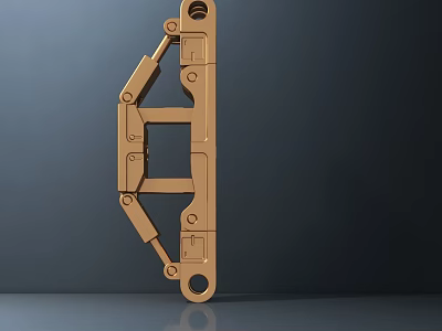 Metal Hardware Tool Bracket With Multiple Holes And Bolted Structure Design 3d model