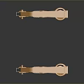 Golden Metal Hinges For Furniture Cabinet Drawer With Decorative And Functional Design