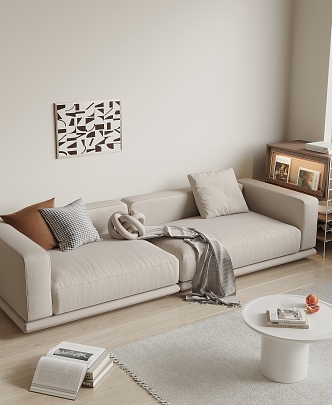 Modern double sofa 3d model