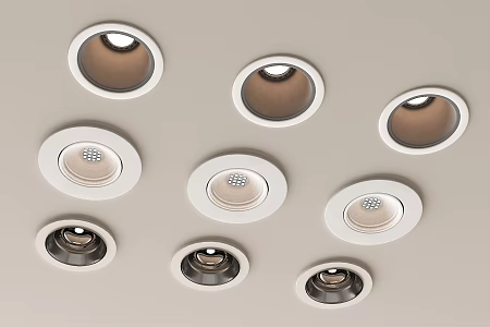 Modern downlight spotlight open downlight 3d model