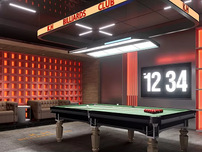 Billiards private room billiards private room billiards 3d model