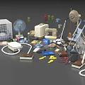 Various Daily Use Electrical Appliances Including Fans Irons Vacuum Cleaners Hair Dryers And Sewing Machines