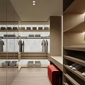 Open cloakroom 3d model