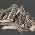 Arbor Seasoned Firewood Pile With Rustic Logs Stacked Naturally For Burning Purposes