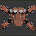 Mech tank mech insect mech spider crab machine crab mechanical crab mech crab 3d model