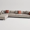 Modern Corner Sofa Minotti Multiplayer Sofa Multiplayer Sofa 3d model