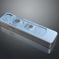 Silver Metal Computer External Storage Device With Control Knobs And Buttons