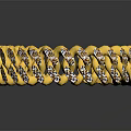 Elegant Gold Link Bracelet With Sparkling Diamond Accents And Sleek Design