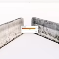 Weathered Concrete Building Exterior Wall With Mossy Surface And Worn Texture 3d model