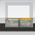 Modern Tea House Exterior With Glass Curtain Wall Outdoor Seating And Green Plants