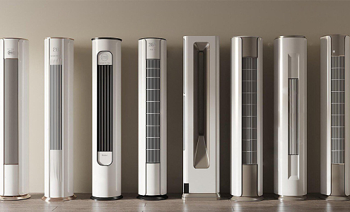 modern air conditioner vertical air conditioner 3d model