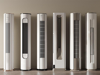 modern air conditioner vertical air conditioner 3d model