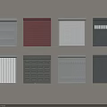 Various Roller Blinds In Different Colors And Designs For Home Decoration