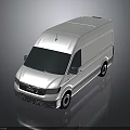 White Cargo Van With Modern Sleek Exterior Design For Commercial Transportation