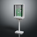 Sturdy Equipment Enclosure With Transparent Protective Cover And Green Control Panel On Stand