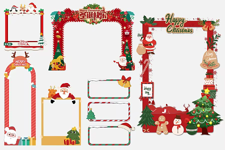 Wall Decorations Christmas Stickers Pendant Glass Stickers Hand Raise 3d model
