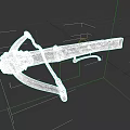 Artisan Crafted Ancient Crossbow With Intricate Sculpted Patterns And Carved Details