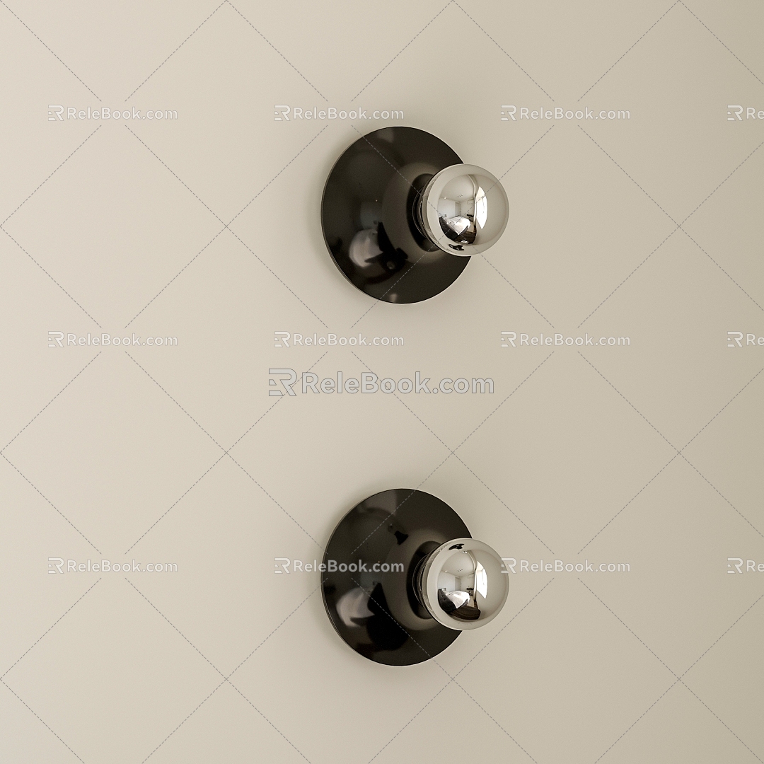 Simple Wall Lamp Bulb 3d model