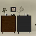 Modern Wood Grain Cabinet Ins Style Minimized Style Cabinet Entire Cabinet Sideboard Cabinet Balcony Cabinet Storage Cabinet Home Entrance Cabinet 3d model