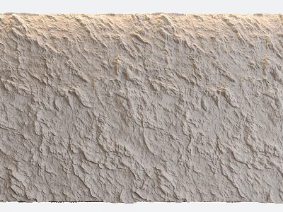 Textured Wall Surface With Natural Rough Texture For Interior Decorative Design 3d model