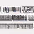 Various Entrance Gate Designs With Geometric Patterns And Decorative Grilles