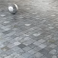 Two Tone Square Stone Tiles Patterned Flooring For Interior Exterior Spaces