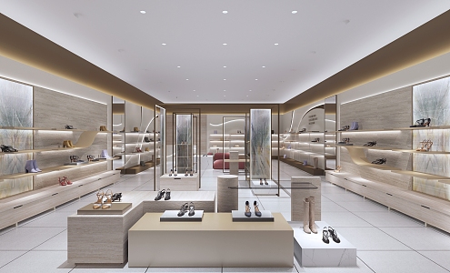 Shoe Showroom Store 3d model