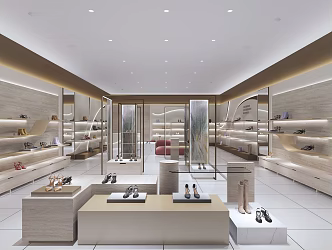 Shoe Showroom Store 3d model